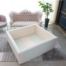 맘마키즈 퀼팅범퍼침대 11단 특대형 민트