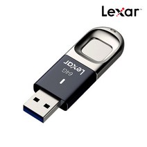 렉사Lexar JumpDrive 지문 보안 F35 USB 3.0 64GB, 단품