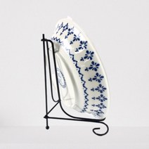 접시 장식용 스텐 주방접시 세워서수납 거치대 보관정리대 꽂이, 4인치, 1개