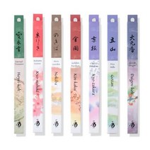 송영당 쇼에이도 인센스스틱 모음 선향 천연디퓨져 방향제 내추럴 요가 명상 집들이 선물 향기 향 콘 홀더 스틱 죽향, 어텀리브스