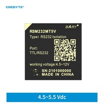 RS232 절연 트랜시버 모듈 CDEBYTE RSM232MT5V 산업용 등급 전압 3000V 소형 쉘 내화, 한개옵션0
