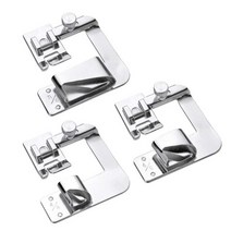 미싱기 부품 공업용 가정용 자수 재봉틀 오버로크 3pcs 국내 발 노루발 압연 밑단 발 형제 가수 janome babylock juki 액세서리에 대 한 설정, 3개