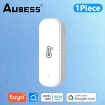 AUBESS 투야 스마트 라이프 알렉사용 와이파이 온도 센서 실내 홈 보안 시스템, 01 1Pcs