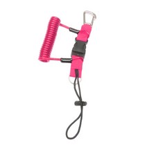 스쿠버 다이빙 코일 카메라 끈 수중 하우징 손전등 퀵 릴리스 버클 다이버 나선형 웨빙 부품, 07 Pink