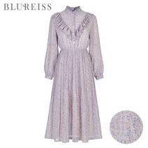 블루레이스 블루레이스 프릴플라워나염플리츠원피스_B2S1OP3131