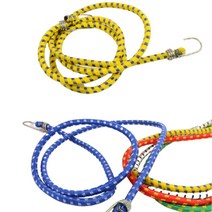 고리줄바 고정끈 수레 자전거 줄 고리 고무줄바 연결 밴드 탄성 오토바이 택배 짐 묶는줄 끈 탄력 카트 로프 휴대용 다용도 고정끈 1.5m