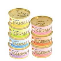 카르마 고양이 간식 캔 80g 1021459, 가다랑어+쌀