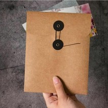 단추 봉투 소 5장, 타입:5x7 화이트, 단품