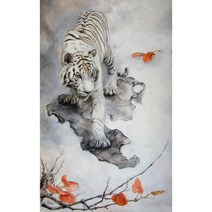 16종 우드 직소퍼즐 호랑이 재산 지켜주며 금전 복 가져다주는 수호신수 맹호 백호 타이거 풍수그림 집콕 취미 집중력향상 스트레스 해소 동물 조각퍼즐 모음 성인용, 500조각, 수호수 호랑이 퍼즐06번