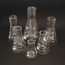 힙플라스크 스탠물병 붕규산 유리 플라스크 스트레이트 와이드 넥 원추형 50ml ~ 1000ml 실험실 화학 장비 용, 100ml 4pcs