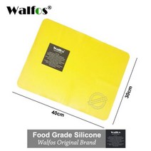 베이킹 불도장 인두 작업대 매트 스톤 WALFOS식품 등급 내열성 테이블 플레이스 패드 실리콘 오븐 단열 베이크웨어 1 개, yellow 30x40cm