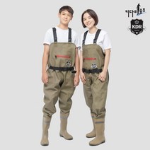 키다리슈즈 에디션 가슴장화 낚시 갯벌 빅사이즈, 260, 성인에디션(베이지)