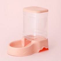 고양이자동급식기 반려동물 사료 배식기 강아지 밥그릇 애완 동물 술꾼 도매 냐옹이 자동 물 3.5L 강아지, 03 Drinker - Pink