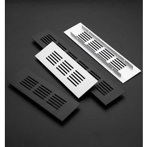 환기그릴 환기 환기구 흰색 합금 AL 덕트 알루미늄 원형 스테인레스 커버 플레이트, 실버 150x500mm