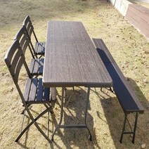 브로몰딩 폴딩 벤치 테이블 780 1200 1800, 4.브로몰딩테이블780(우드-브라운)