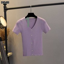 DFMEI 여성 화이트 조거 슬림 넥 아이스 반팔 원피스