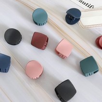 고래백화점 미니미 헤어집게핀 앞머리 고정용 헤어핀, 블랙도넛타입