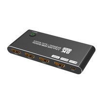 KVM스위치 uhd 3 포트 hd 2.1 스위처 hdmi 호환 자동 스위치 3 in 1 out 8k60hz 4k120hz hdr ps5 xbox 그래픽 카드용 48gbps, 리모콘 없음