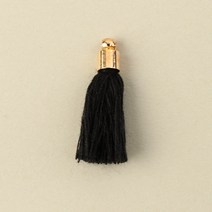 하이동대문 실캡 골드(소) 태슬 장식, 1세트, 블랙