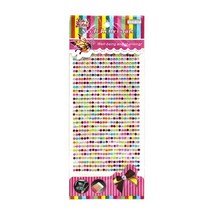 ZIA 큐빅 비즈스티커 원형 2mm 1판