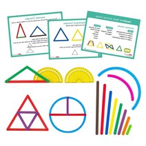 6세수학교구 도형활동놀이 지오스틱세트102P 유아반 집콕놀이 창의력