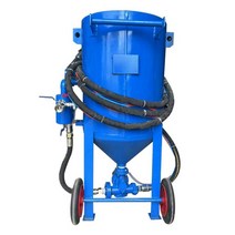 이동식 샌드 블라스터 모래 분사기 녹 제거 샌딩기, 420 자동 밸브 블루