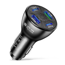 차량용충전기 시가잭usb 멀티 미니 고속 급속 ANDWING 자동차 USB 충전기 PD 20W 4 포트 빠른 3.0 범용 유, 03 2USB 2PD Black