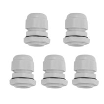 10pcs 케이블그랜드 승진! 5 X M20 20Mm 흰색 방수 압축 케이블 글 랜드 잠금 장치, 01 WHITE