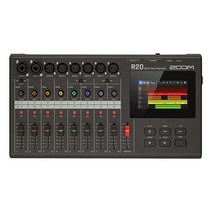Zoom R20 멀티 트랙 테이블 탑 레코더 터치 스크린 온보드 편집 16개 XLR 입력 6개 콤보 2개 이펙트 신시사이저 드럼 루프 및 USB 오디오 인터페이스 포함., Recorder