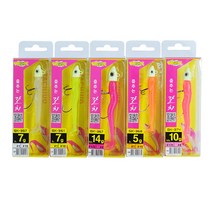 금호조침 춤추는 갈치 루어 미끼 와그작 5g 7g 10g 14g 쉐드 야광 헤드 지그헤드, #3 진달래