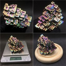 비스무트 무지개금속 비스무스 천연원석 비스무트결정 큐브, 수박 X1049-157.3g