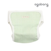 아가방 체크오가닉기저귀커버 크림 은은한체크패턴 디자인의 기저귀커버입니다, 6M(36개월미만)
