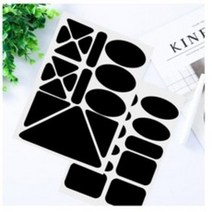 의류 패딩 수선 패치 스티커 DD-12100, 블랙(A타입), 블랙(A타입)