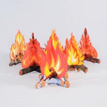 종이 모닥불 모형, 2)번