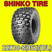 신흥/신코/SHINKO/ATV/LT/LT160/타이어뒤/뒤타이어/뒷타이어/리어타이어/22X10-8/22-10-8/22 10 8/도로주행용/온로드/도로용/956, 1개