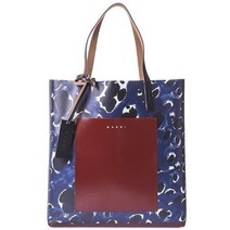 MARNI [명품]마르니 래더스트랩 팝프린트 PVC 라지 쇼퍼백SHMP005..