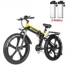 가성비 전기 자전거 배달용 전동 바이크 접이식 미니벨로 산악 트렉 세발 배달 샤오미 삼륜 mtb 1000w 남자 26 접는 4.0 지방 타이어 ebike 48v 눈 전자 109, 협력사, 2타자 17ah 노란색