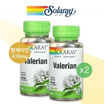 [1+1] 솔라레이 발레리안 470mg 힐초 쥐오줌풀 100정 셀룰로오스, 1개, 기본