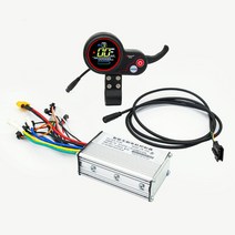 전동킥보드속도 전동킥보드 속도계 속도조절기 60v 부품 35km/h 계기판 컨트롤러 36v 48v 모터 브러시리스 컨트롤러 전기 산악 자전거 속도 컨트롤러(sealup 전기, 36v 세트 c