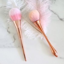 메이크업 브러쉬 마블 섀딩 화장붓 페이스붓 페이스브러쉬 볼터치, 브러쉬B_로즈골드_EP-0527, 1개