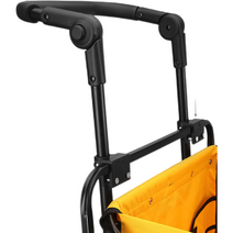 JINGHENG 캠핑수레 푸쉬핸들 후면손잡이 추가 장착용 핸들, 탈착 퍼팅(8인치 기준 휠용)