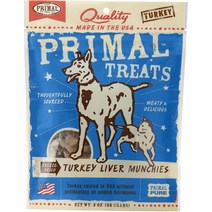 Primal Turkey Liver Munchies Freeze-Dried Dog Cat Treats 2-oz bag