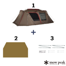 2023 기간한정] SNOW PEAK 스노우피크 랜드락 그랜드 시트 업라이트 폴 세트 텐트 세트 투룸 쉘터, 랜드락텐트 / 그랜드시트 / 업라이트 폴세트