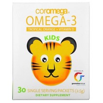 코로메가 어린이 오메가3 오렌지 + 비타민D 2.5g 30포 아이허브 오메가3