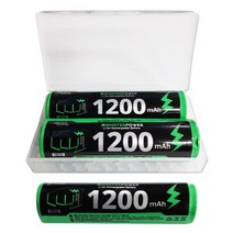 몬스터파워 18650 배터리 1200mAh 보호회로 리튬이온 충전지 충전식 건전지 고방전, 1개, 1개