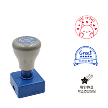 에스엠프린팅 선생님스탬프 만년3131 (27X27mm) 학교 학원 선생님 교사 칭찬 확인 도장 스탬프 주문제작, 적색잉크