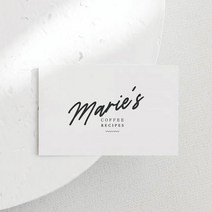 안내카드 제작 명함 인쇄 안내문 안내지 품질보증서 교환반품신청서 브로셔 드로잉퍼퓸 47, 70x100mm, 반누보화이트 320g
