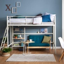 모던하우스 천호점 가구 (매트포함) WOW 스페이스 1300 철제 벙크베드_SG015SET008, 화이트