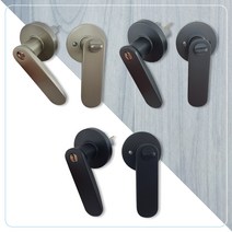 방문손잡이 문손잡이 침실문손잡이 실린더 시린다 열쇠형 문고리 엔젤금속 STL-810, 01_ gray 회색