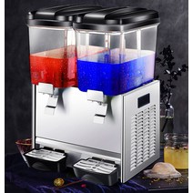 음료 디스펜서 대용량 급식 주스 업소용 보냉 물통, 2단 / 냉온 겸용